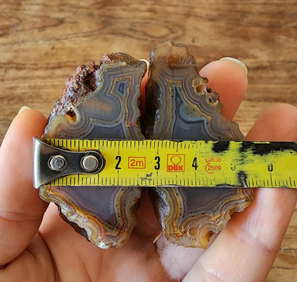 9x Raw Agate Pairs