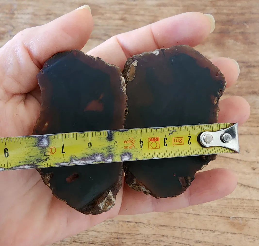 9x Raw Agate Pairs