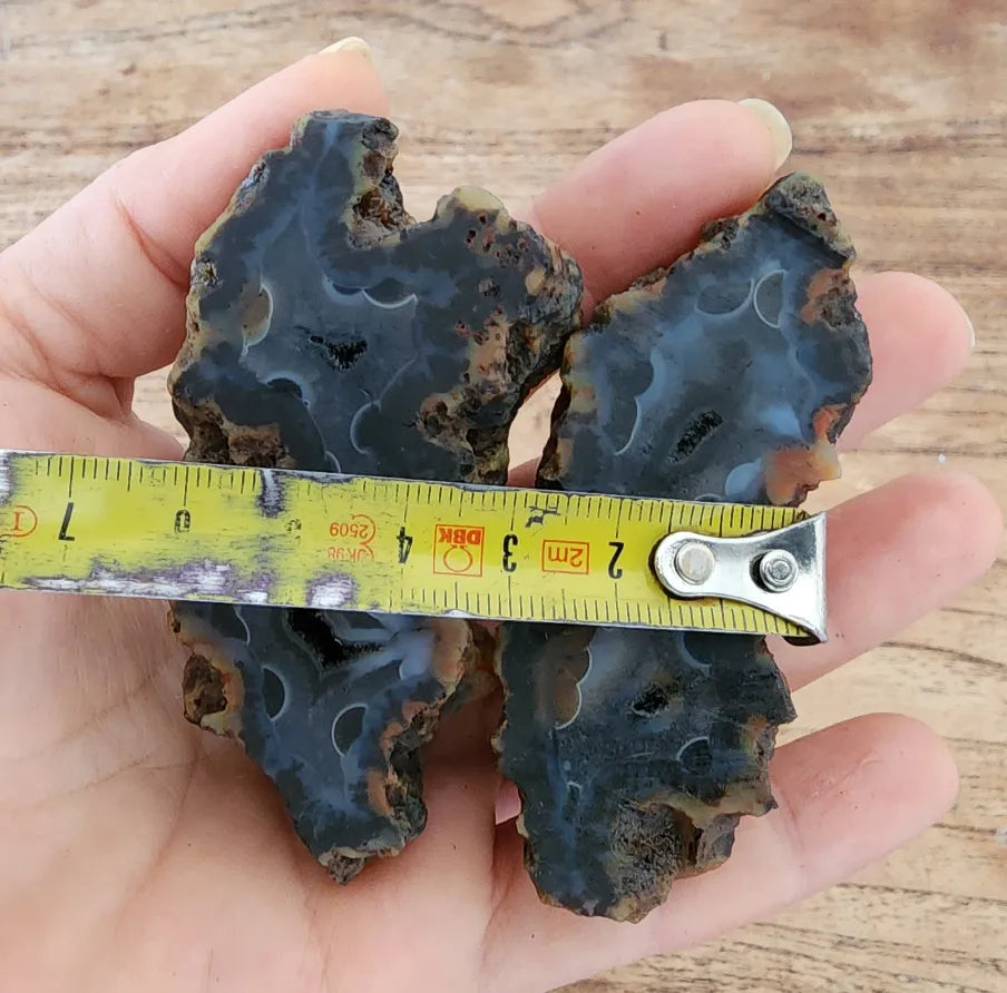 9x Raw Agate Pairs