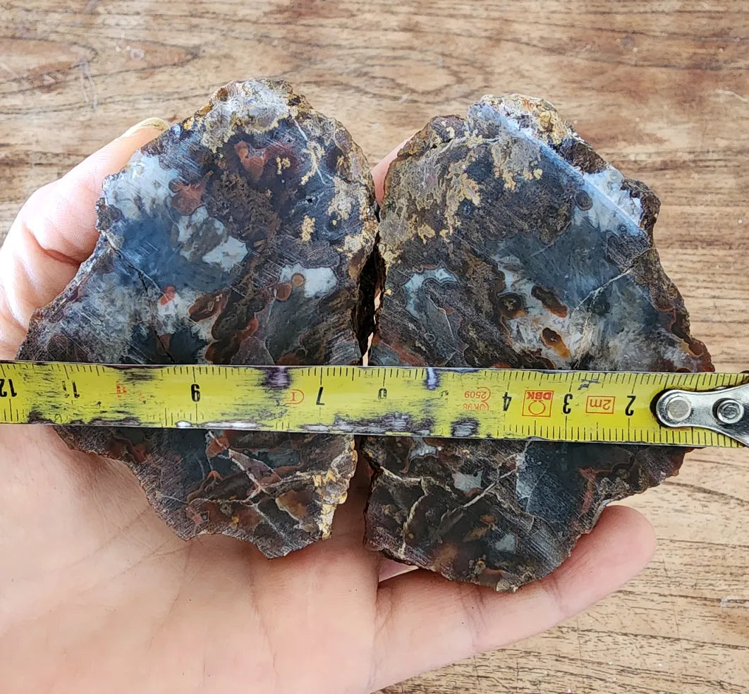 9x Raw Agate Pairs
