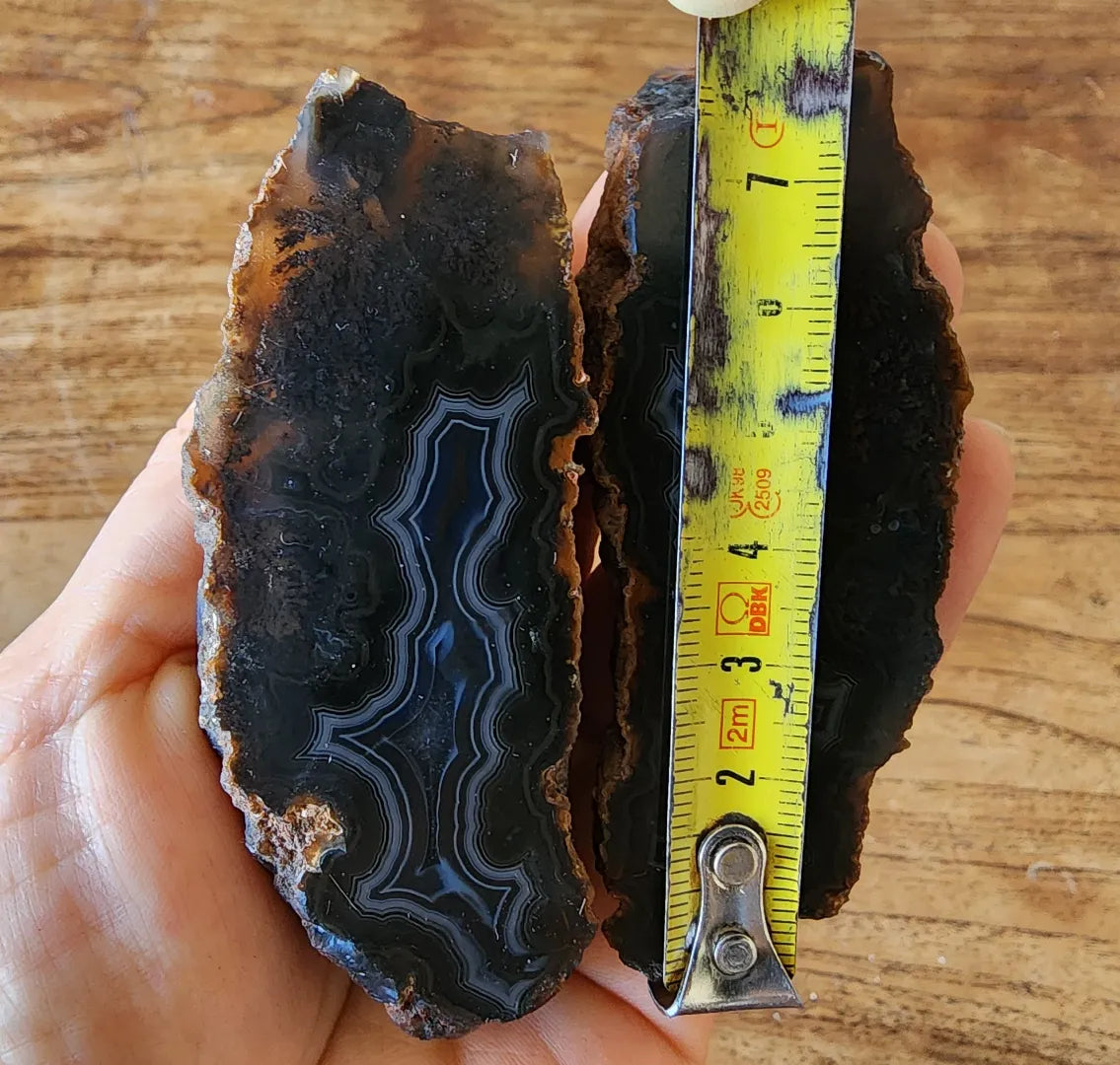 9x Raw Agate Pairs