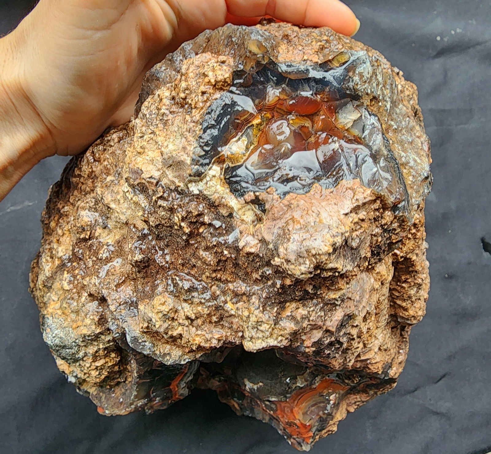 Huge Botryoidal Thunder Egg - Geode - We❤️Rocks