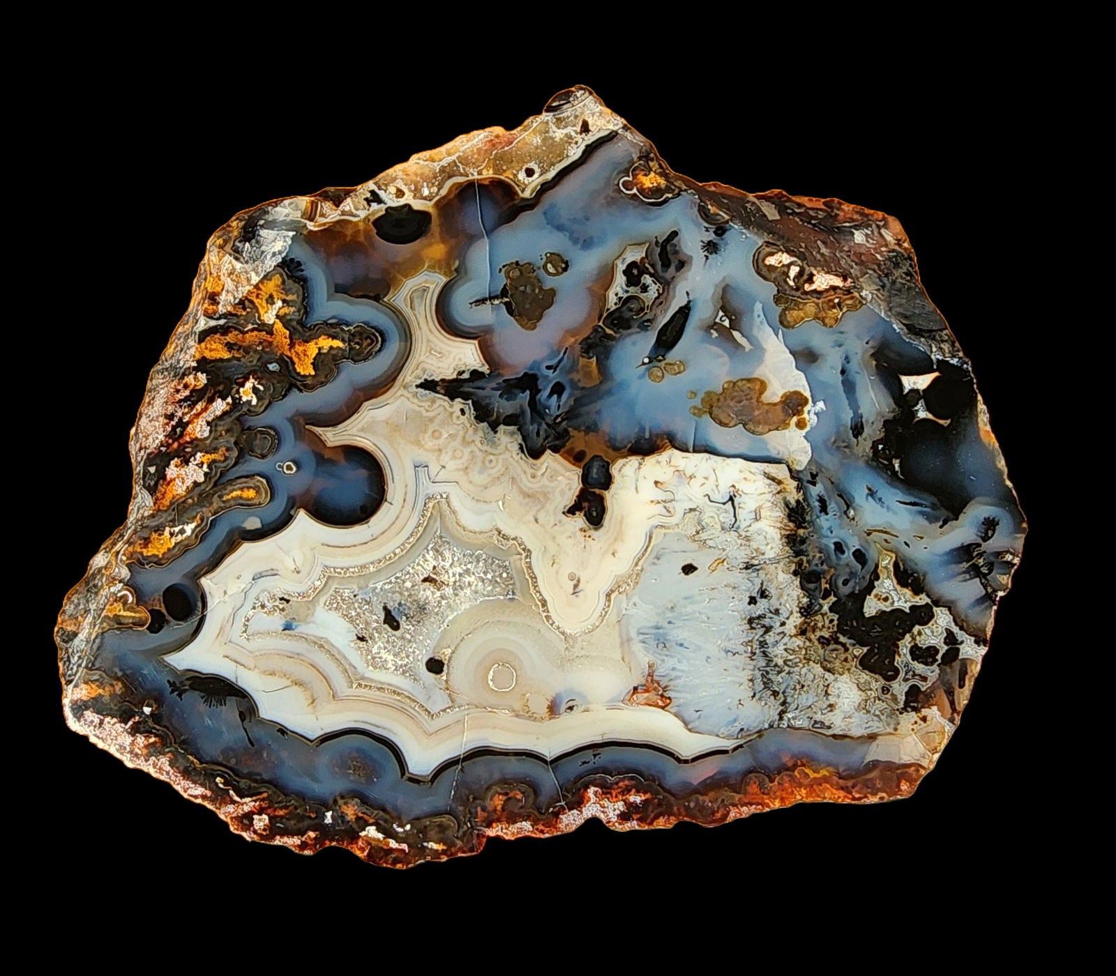 Polished Blue Agate - We❤️Rocks