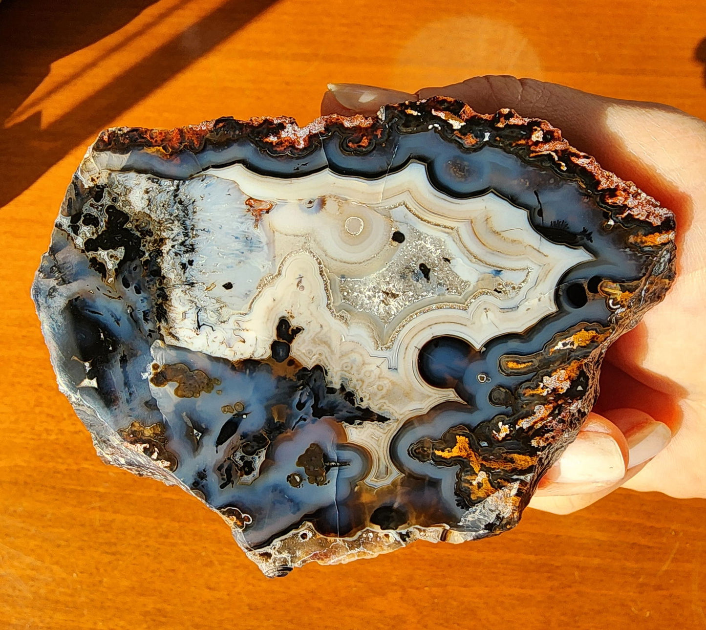 Polished Blue Agate - We❤️Rocks
