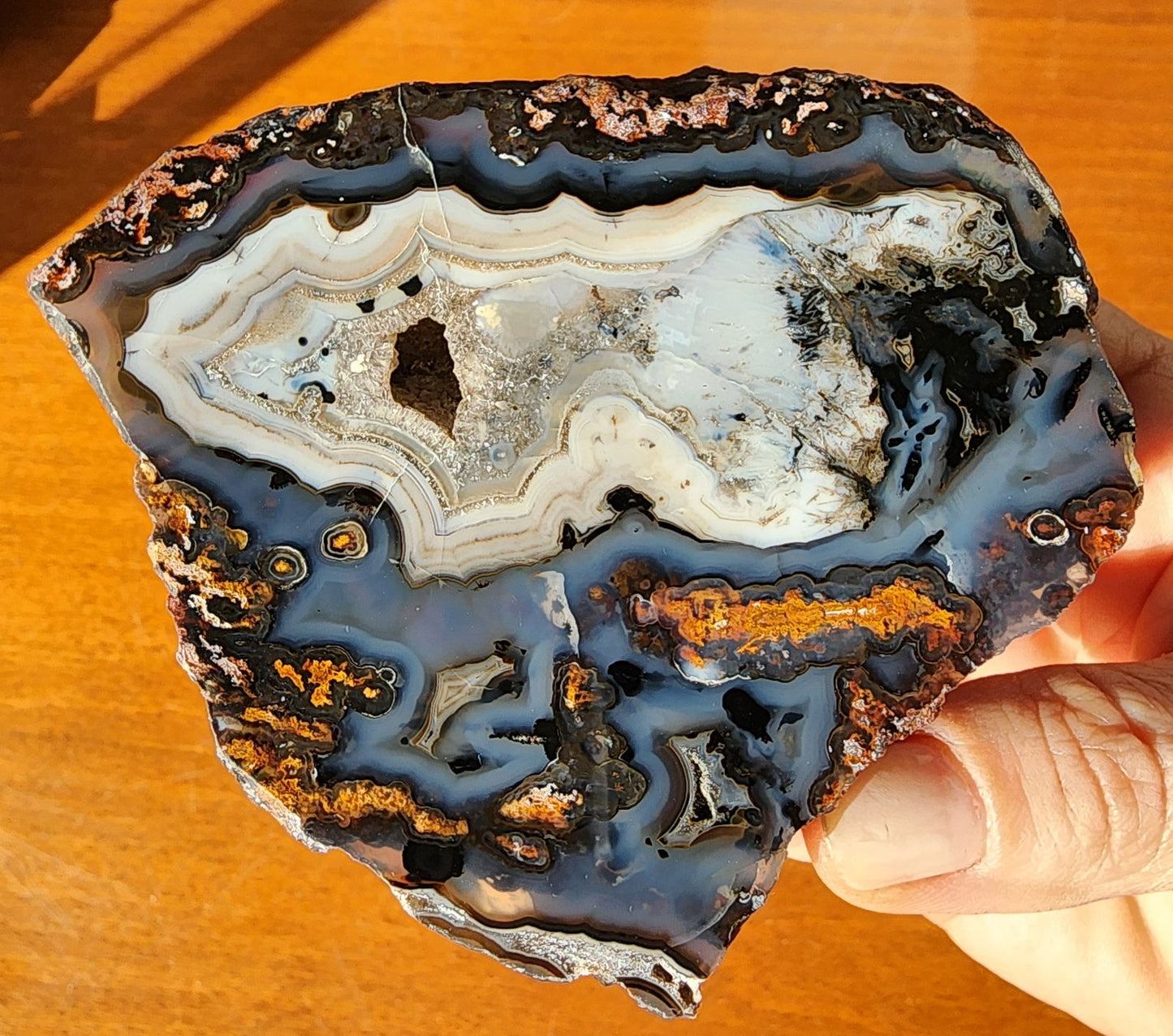 Polished Blue Agate - We❤️Rocks