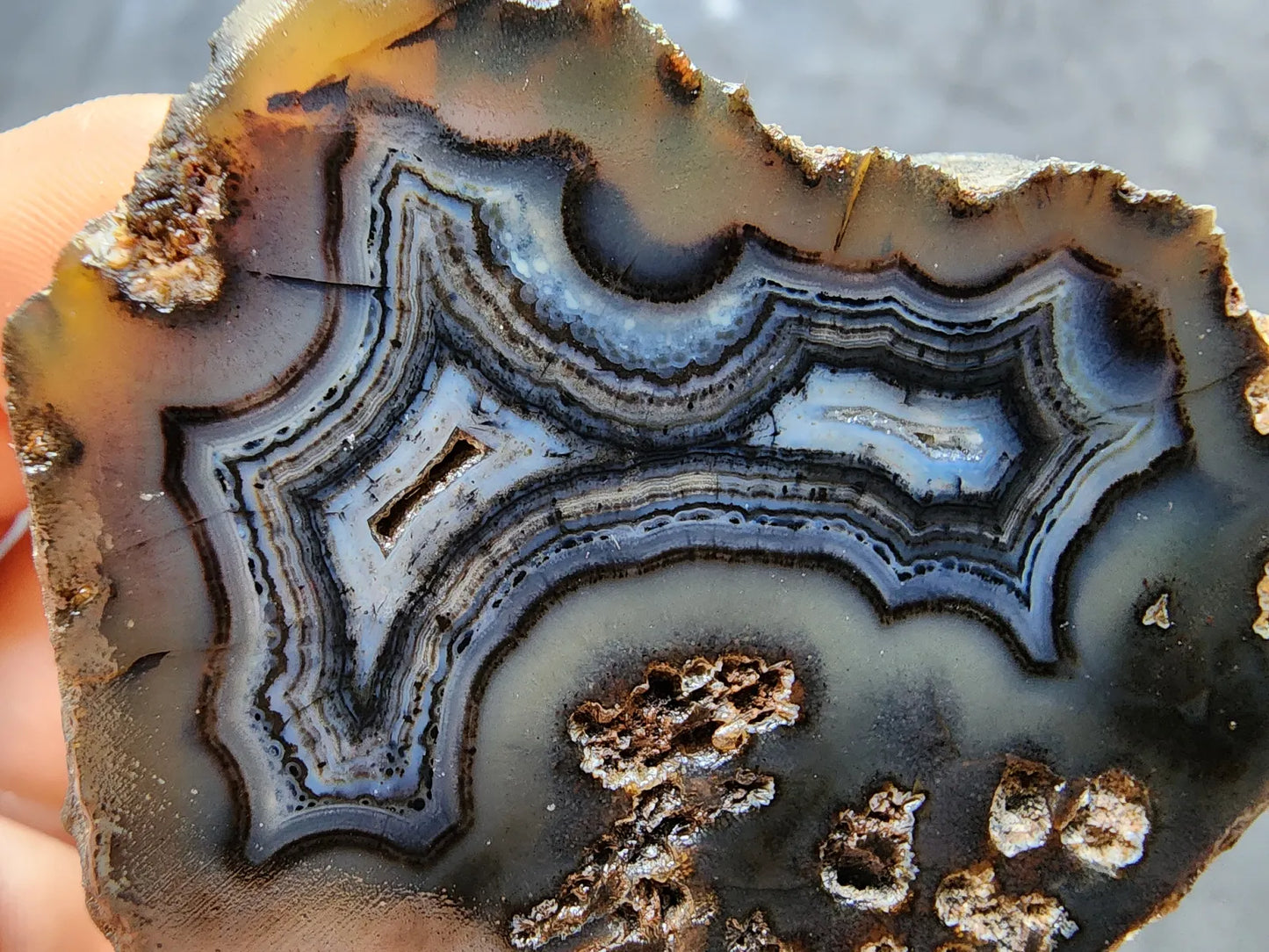 Dark Blue Agate