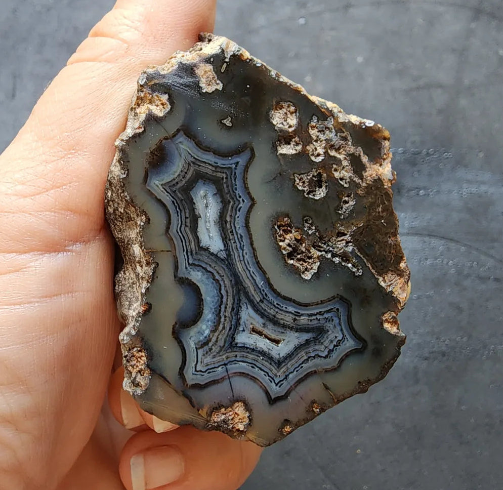 Dark Blue Agate