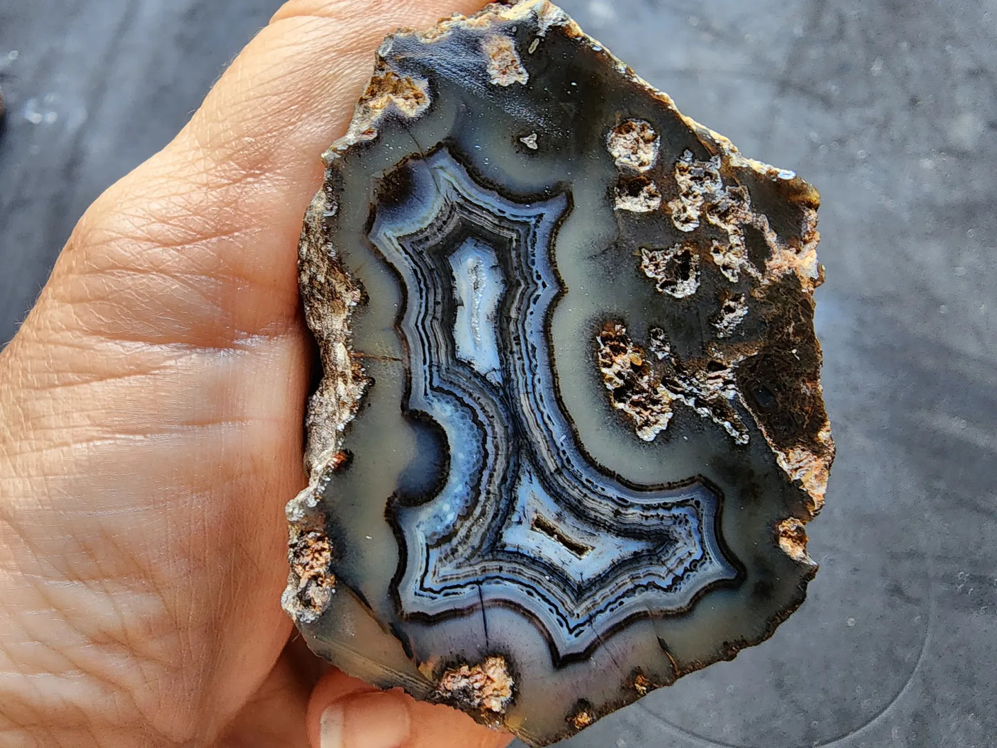 Dark Blue Agate