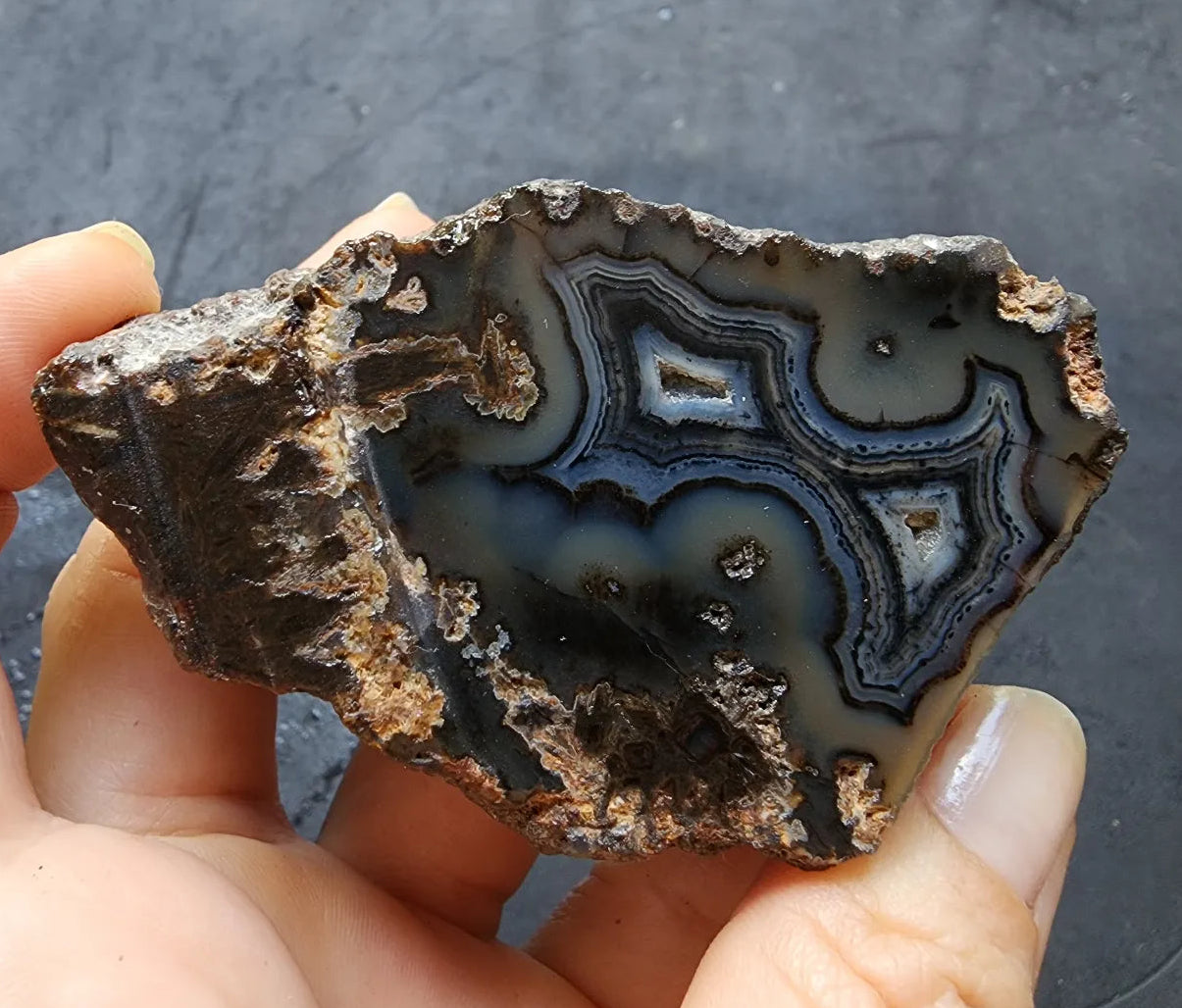 Dark Blue Agate