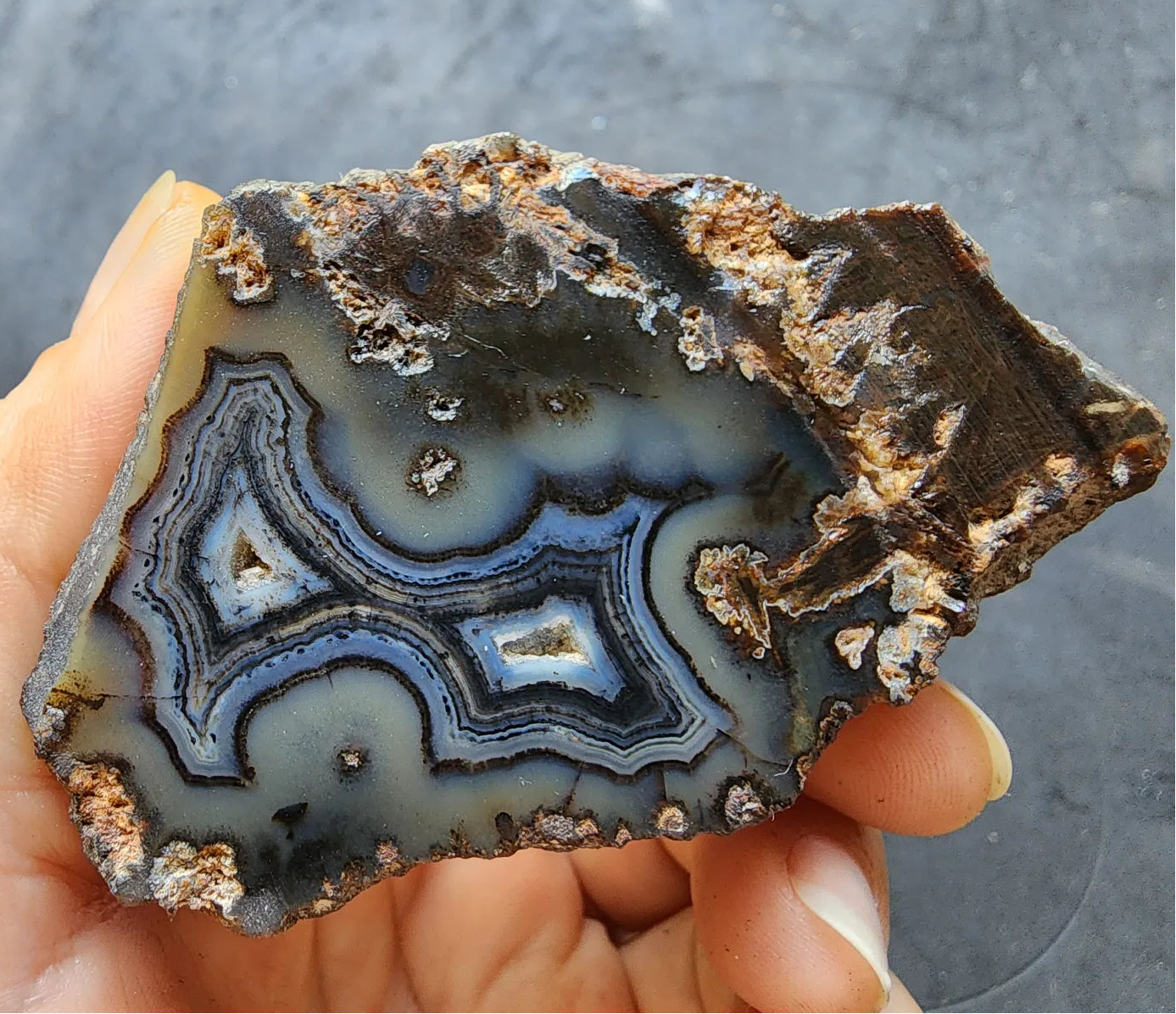 Dark Blue Agate