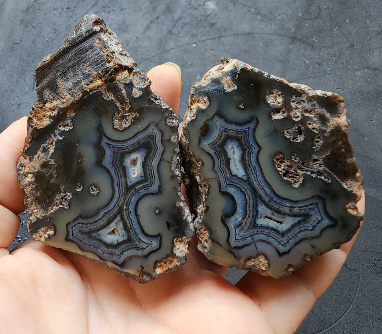 Dark Blue Agate