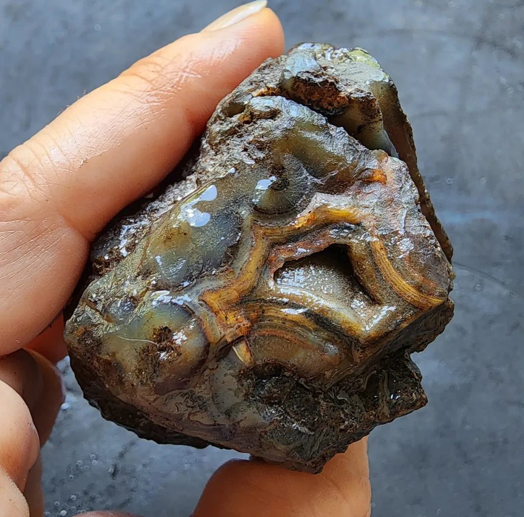 Dark Blue Agate