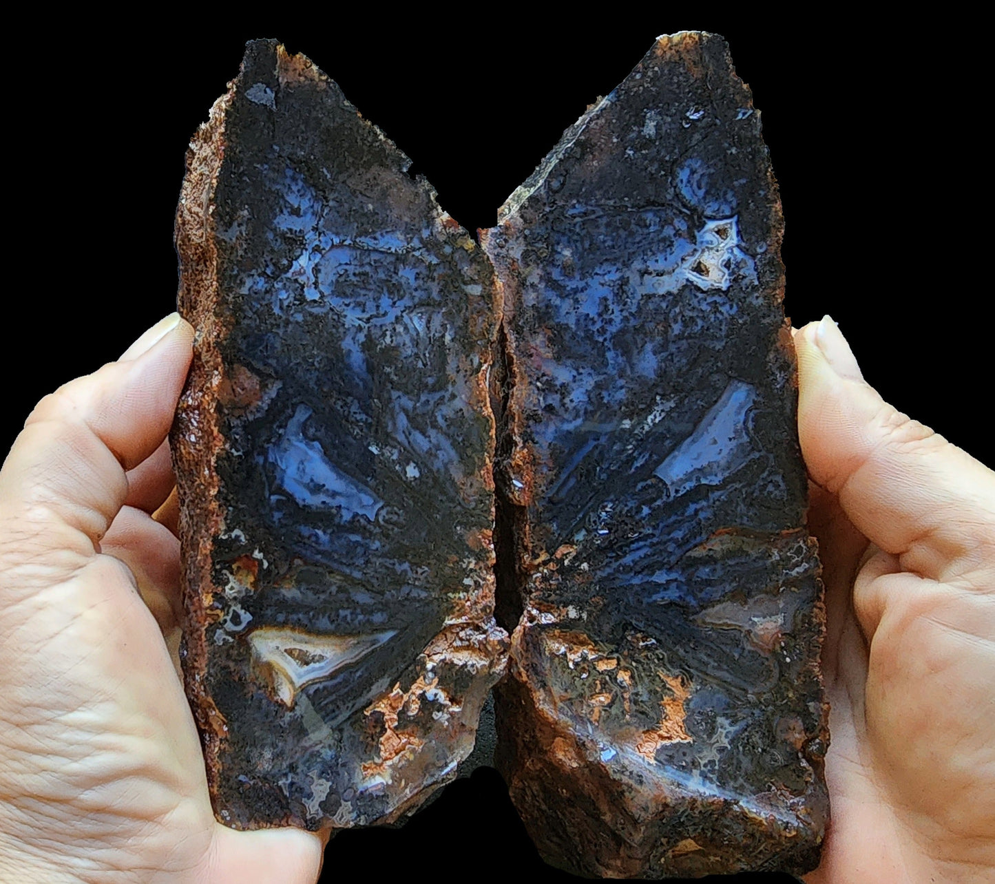 Dendritic Blue Agate