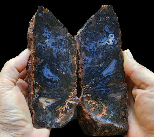 Dendritic Blue Agate