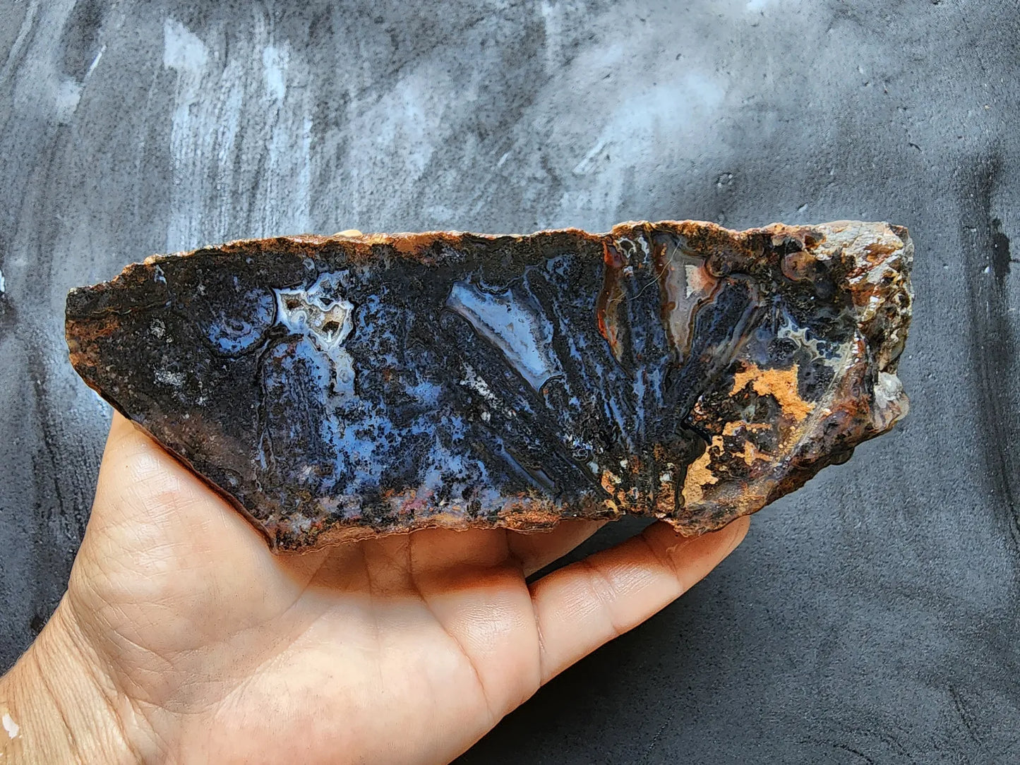Dendritic Blue Agate