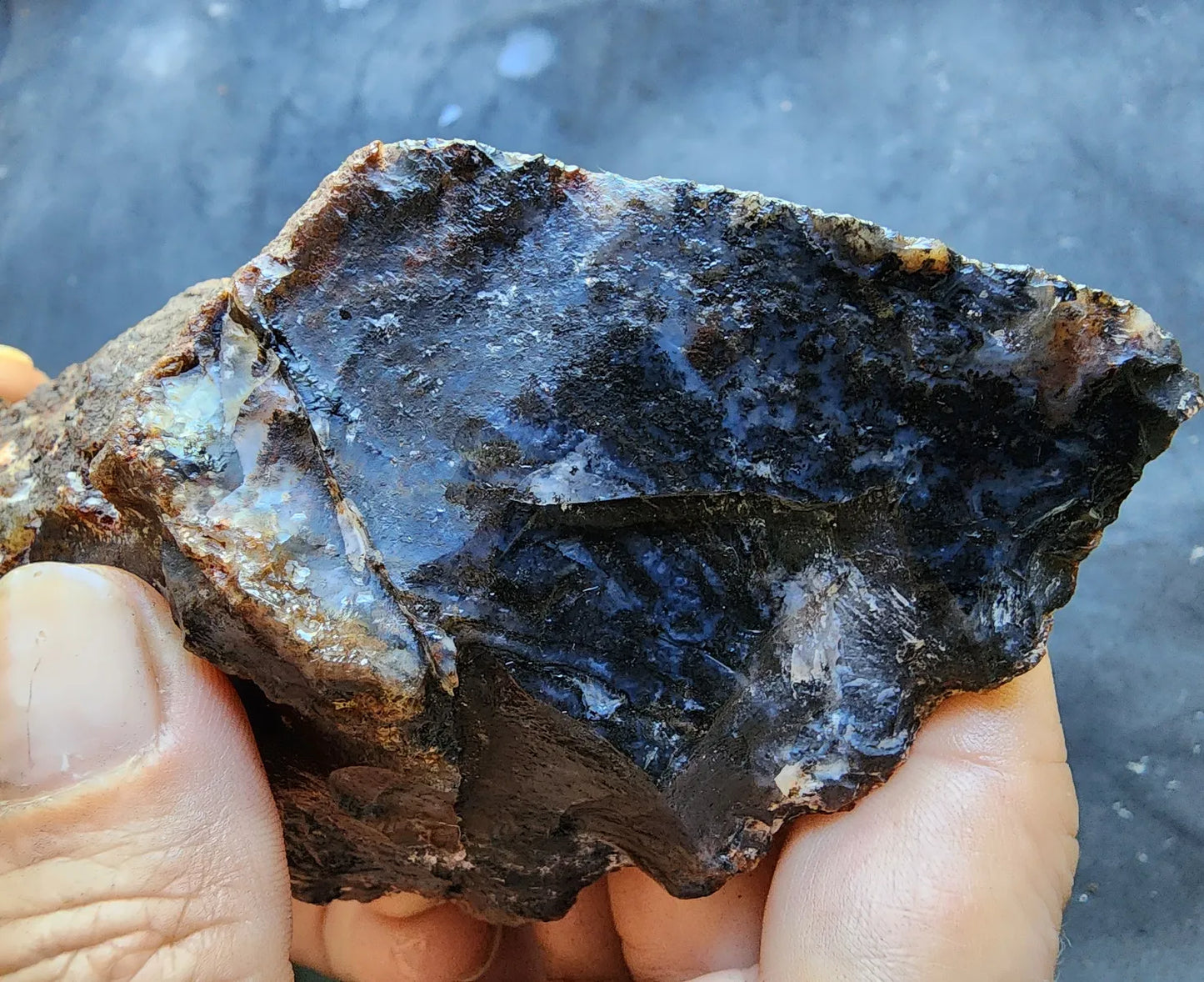 Dendritic Blue Agate