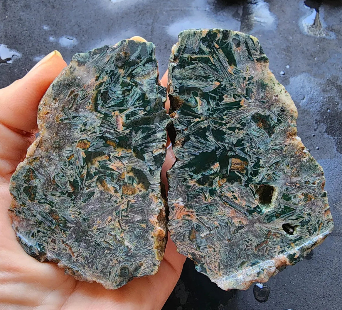 9x Raw Agate Pairs