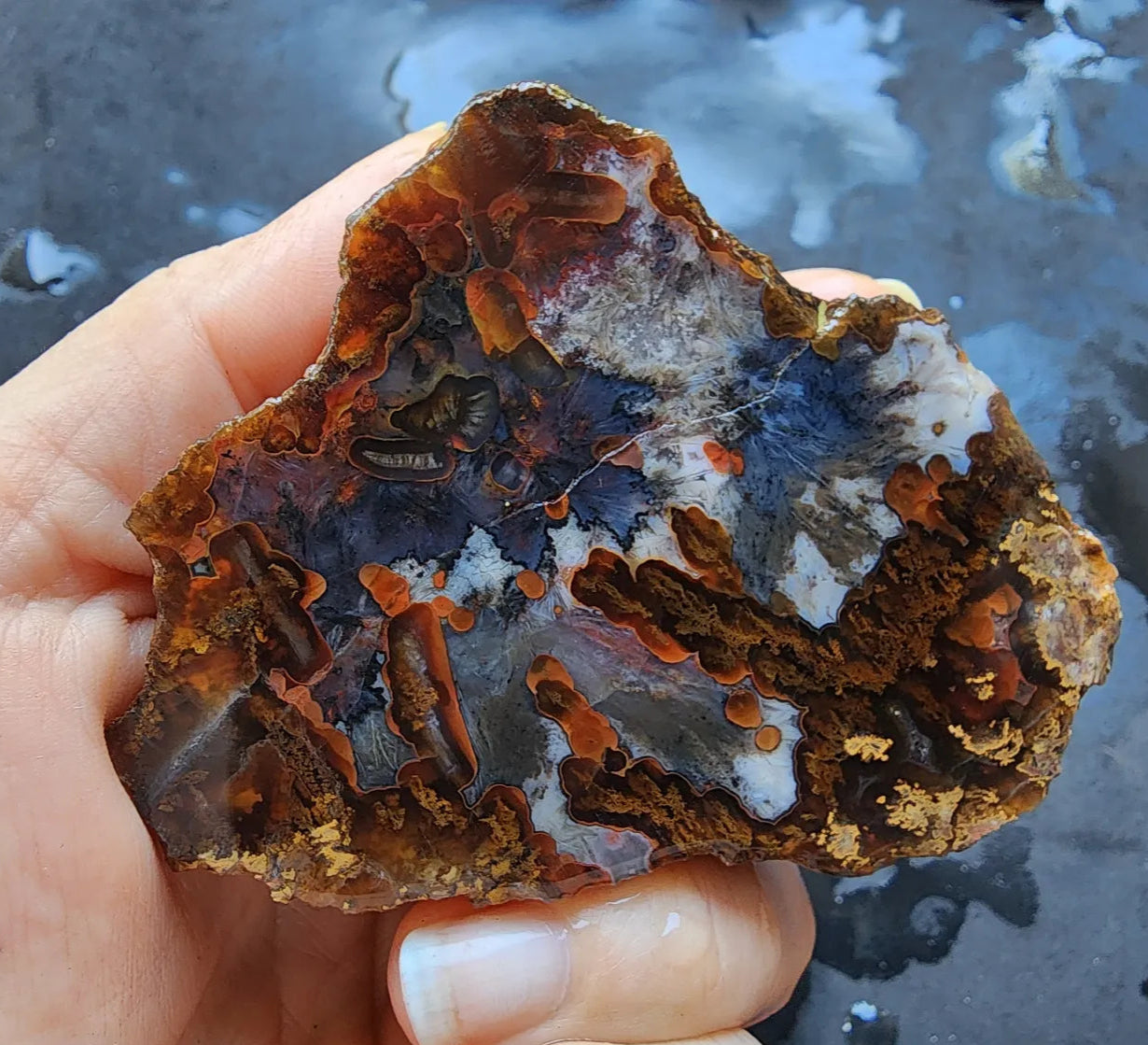 9x Raw Agate Pairs