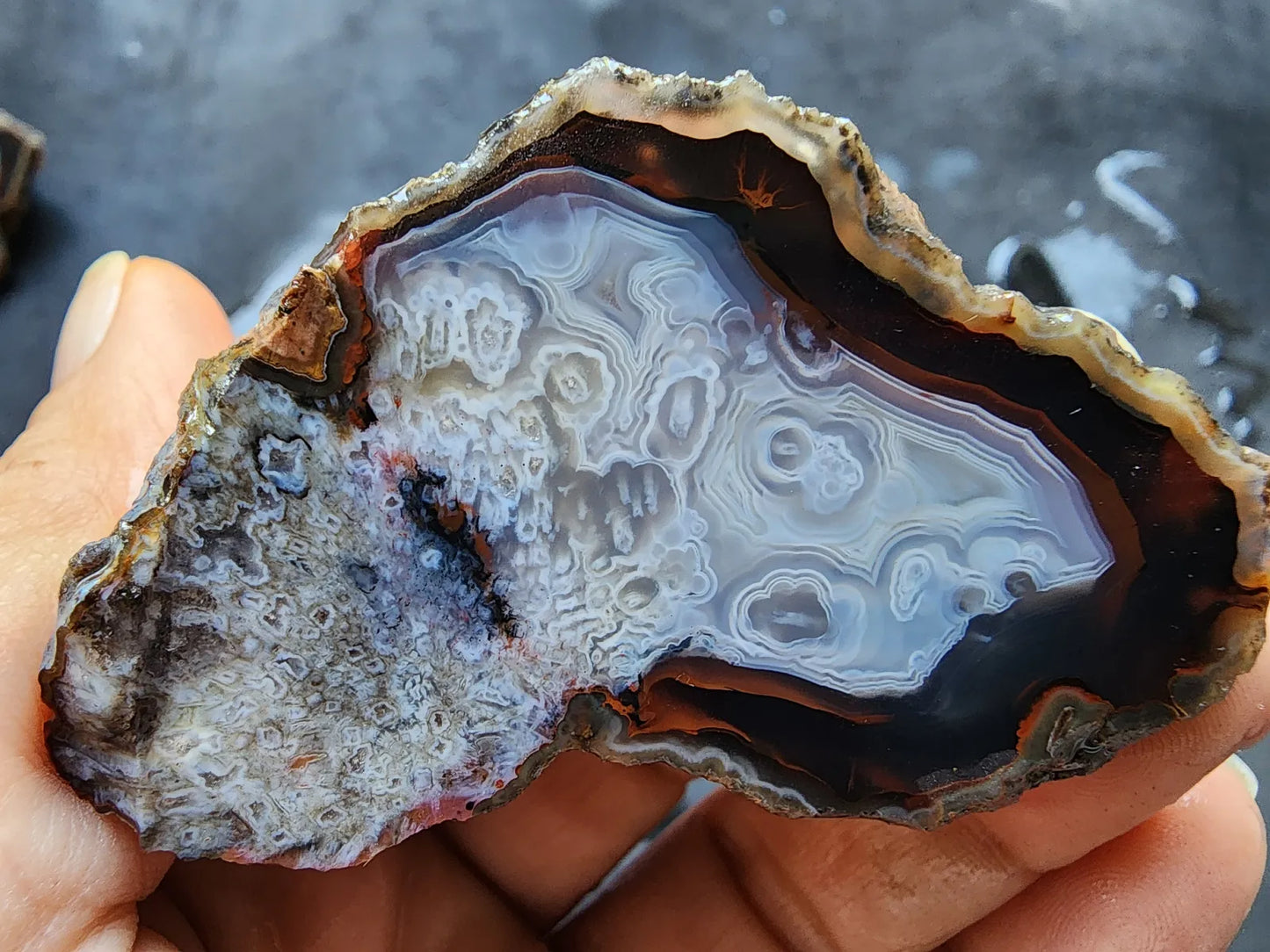 9x Raw Agate Pairs