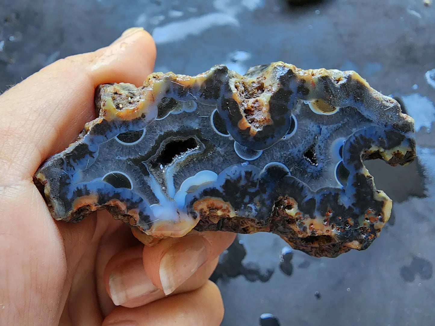 9x Raw Agate Pairs