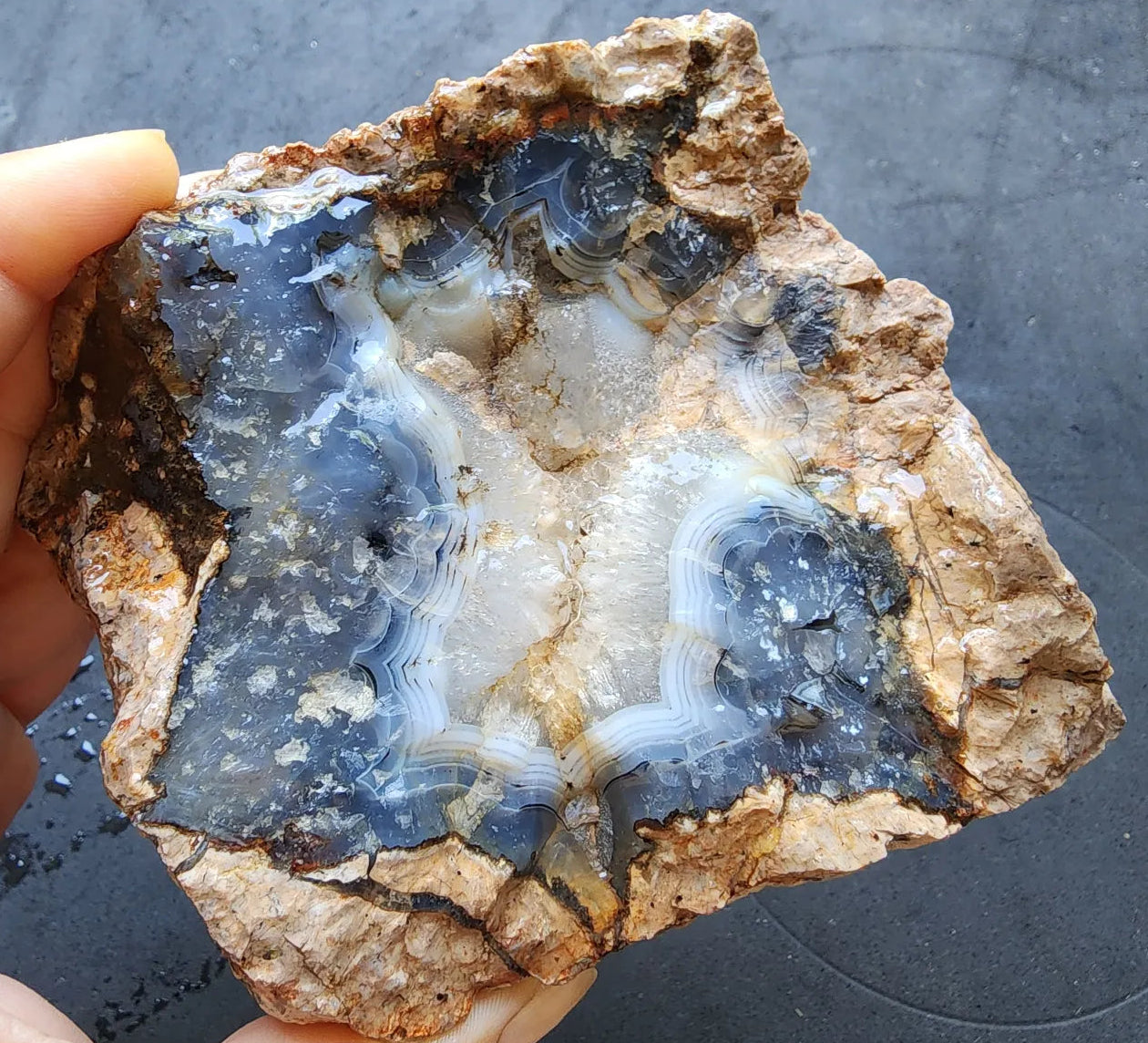 Face Agate Thunderegg