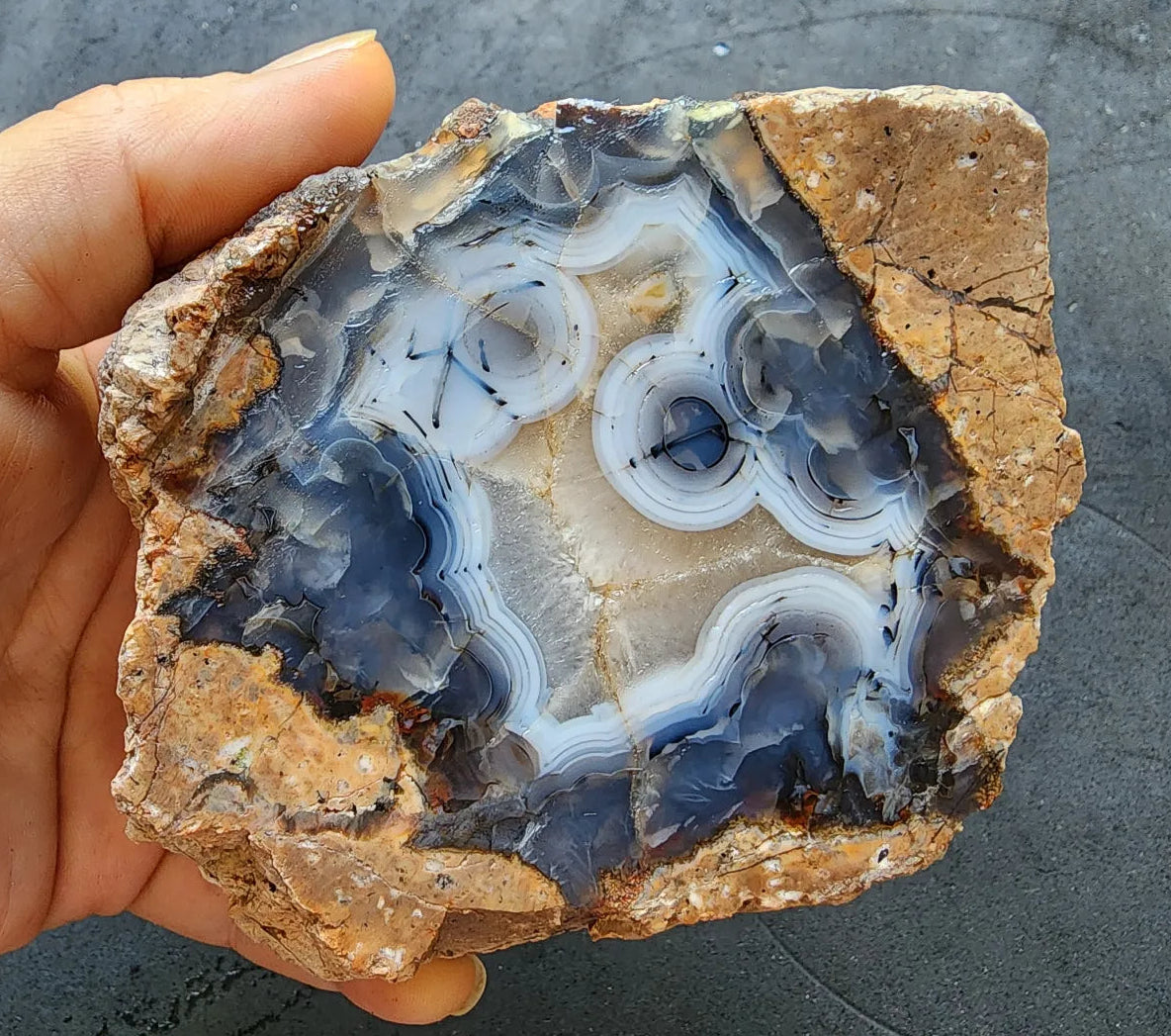 Face Agate Thunderegg