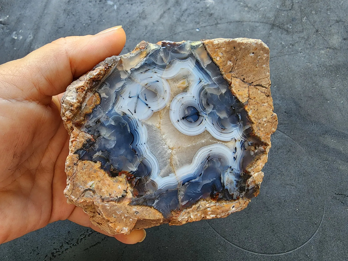 Face Agate Thunderegg