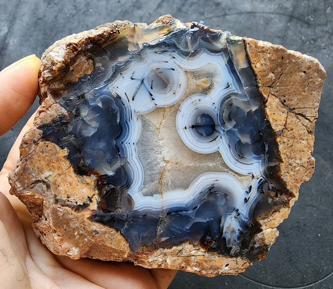 Face Agate Thunderegg