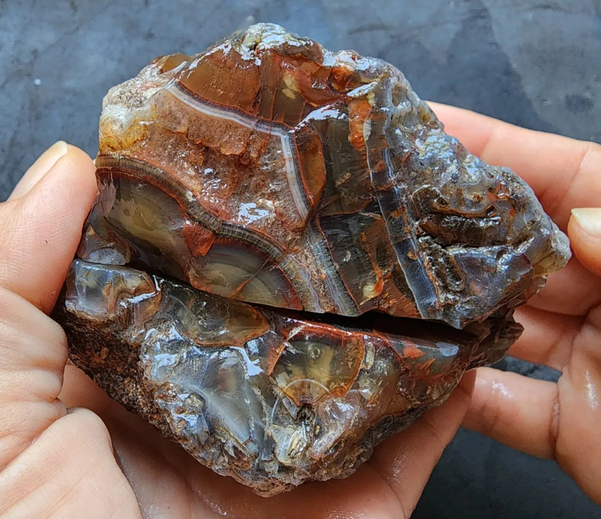Bubble Red Agate