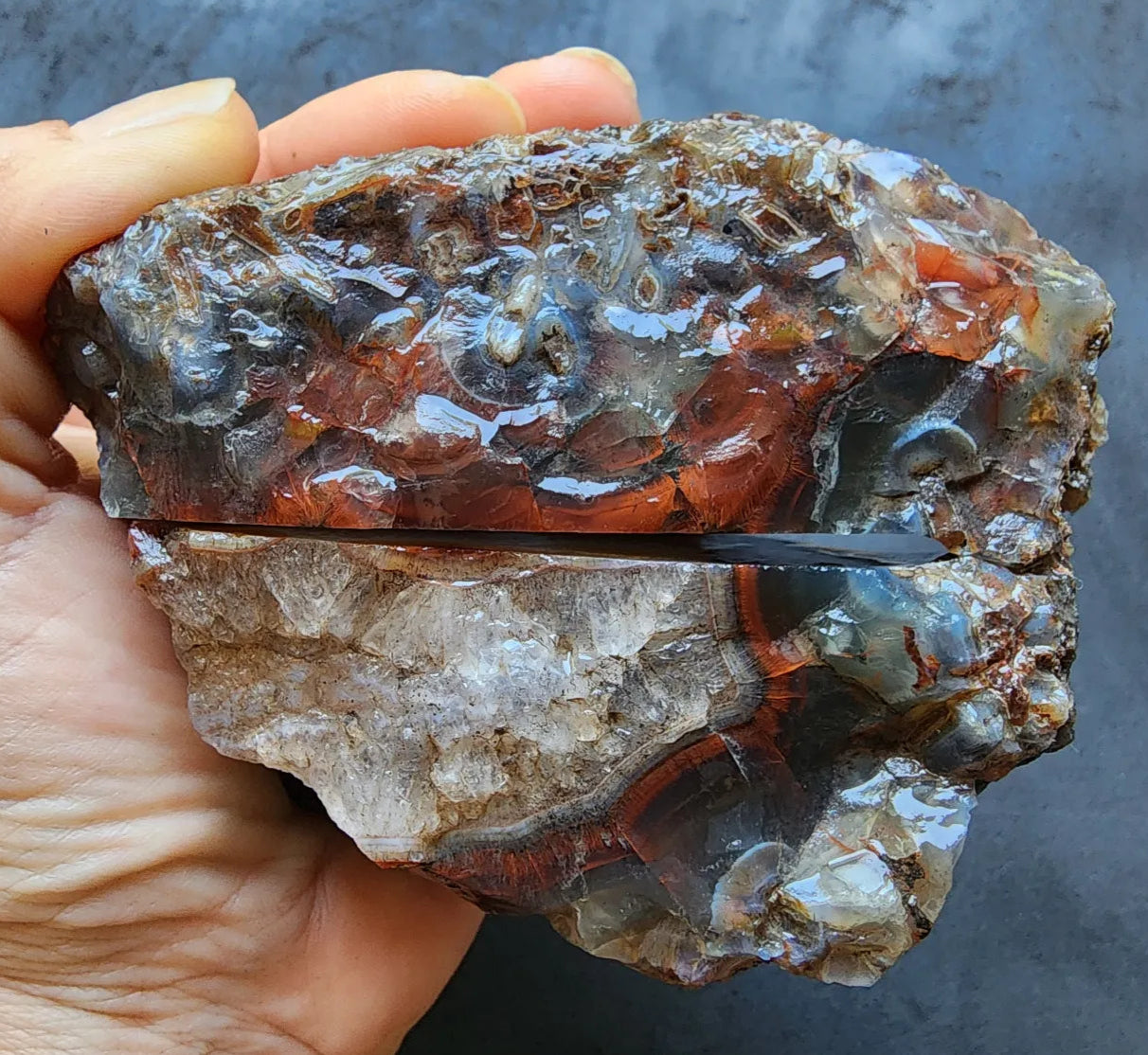 Bubble Red Agate