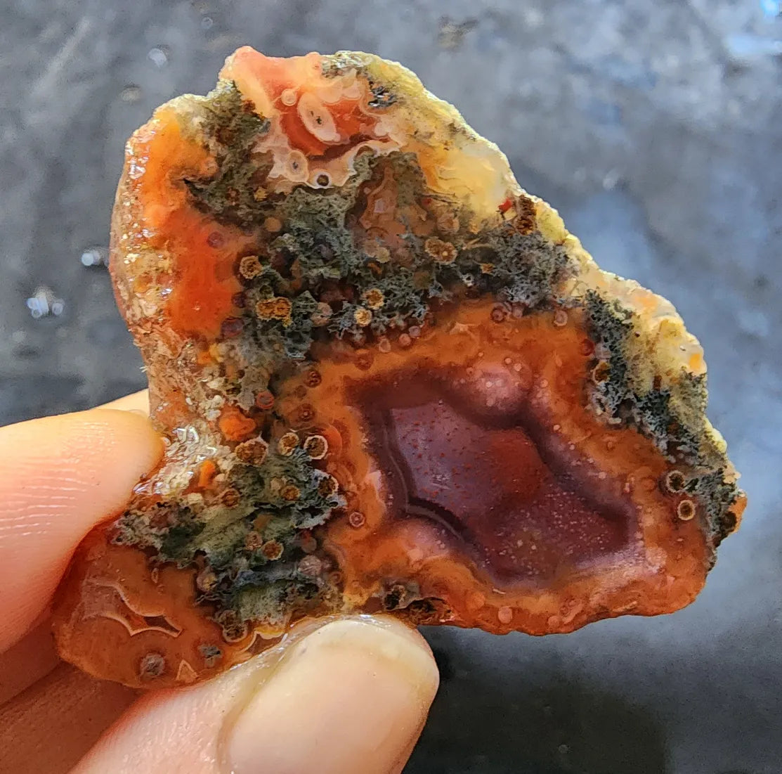 Mossy Orange Agate