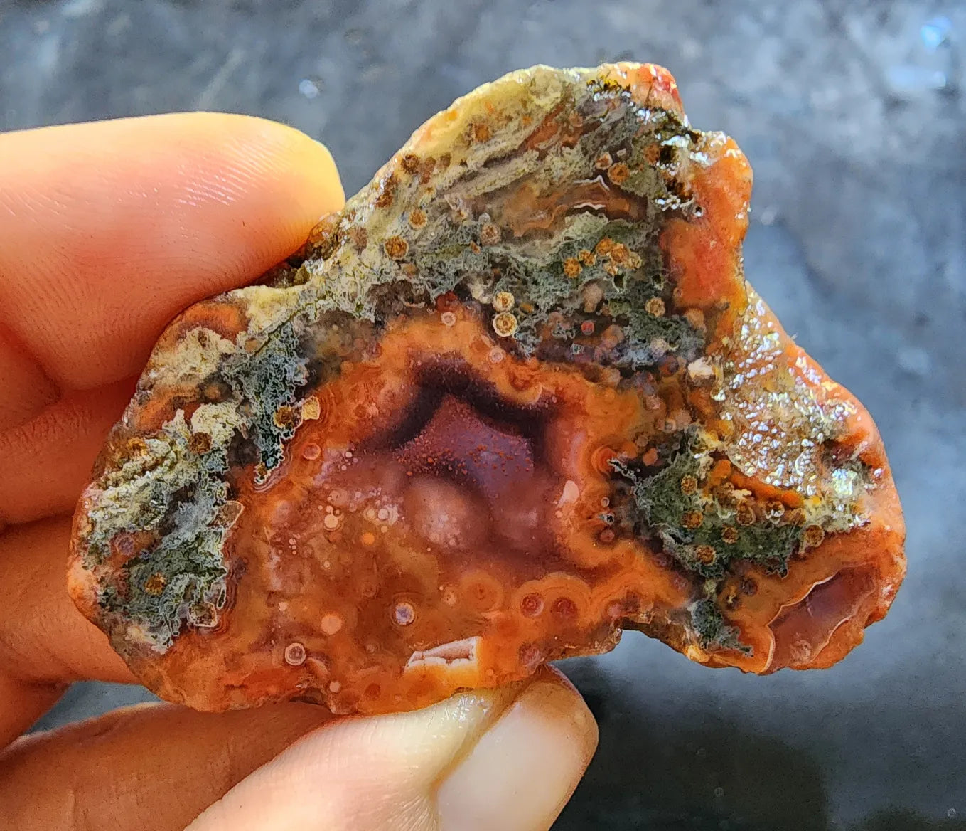Mossy Orange Agate