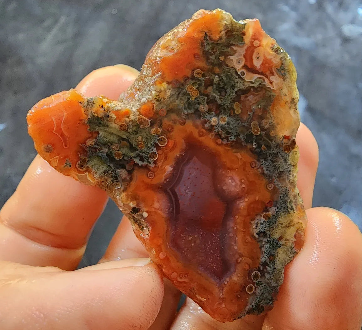 Mossy Orange Agate