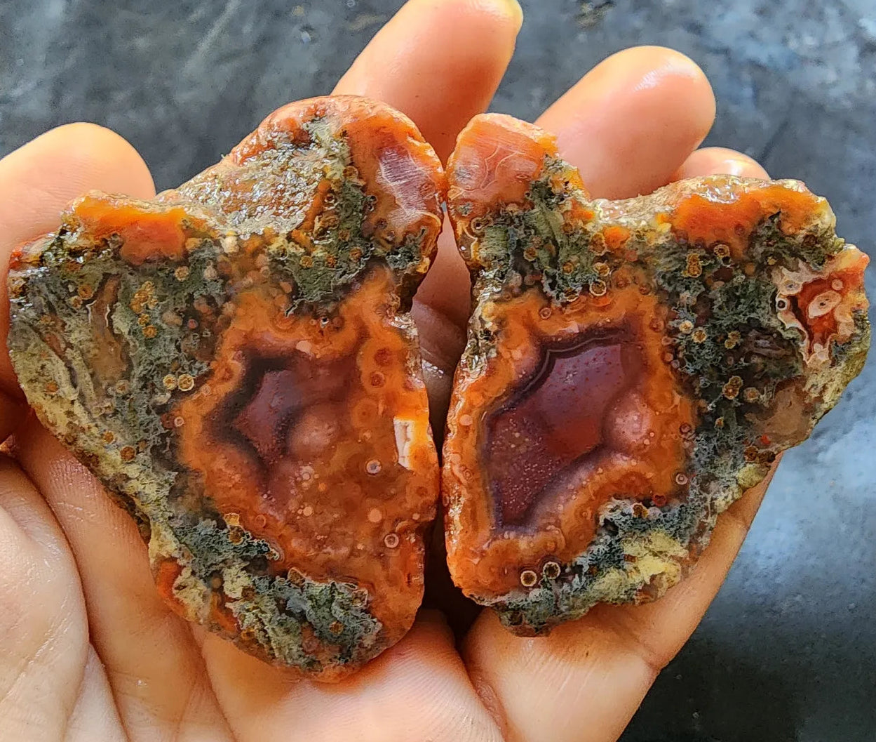 Mossy Orange Agate