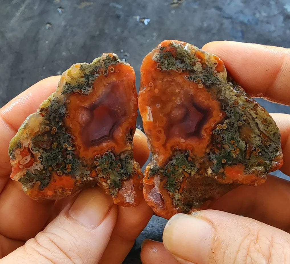Mossy Orange Agate
