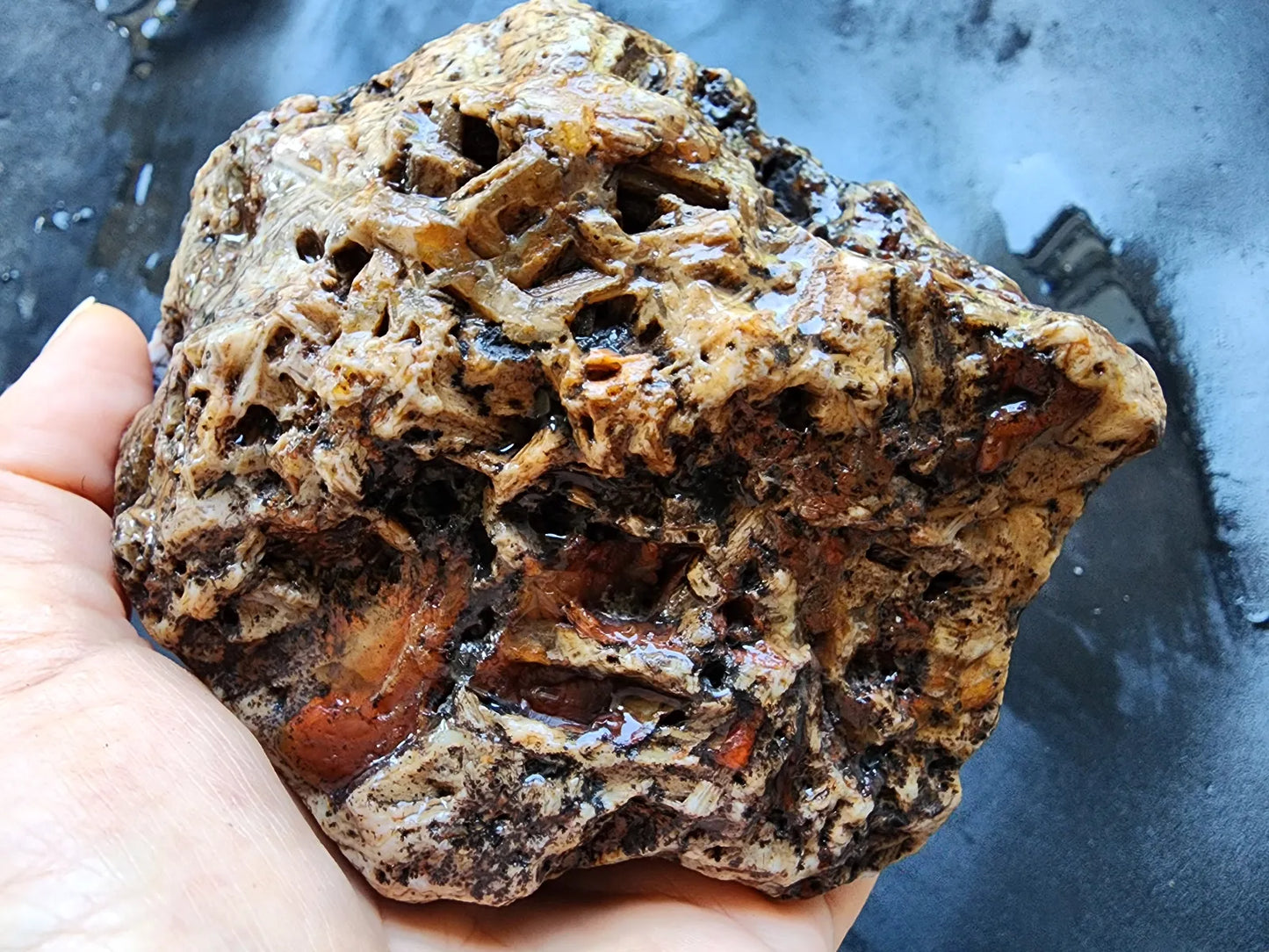 White Needle Agate