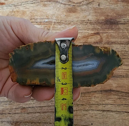 Orange & Green Banded Agate