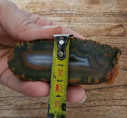 Orange & Green Banded Agate