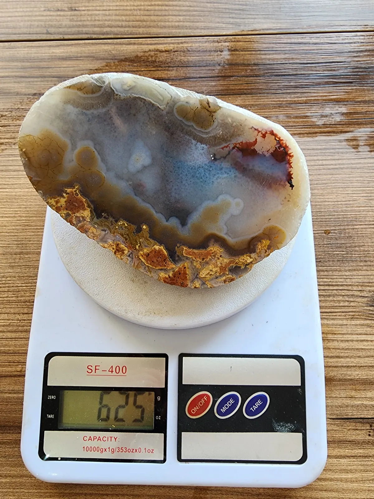 Polished Blue Agate Slab