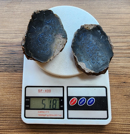 Dark Blue Dendritic Agate