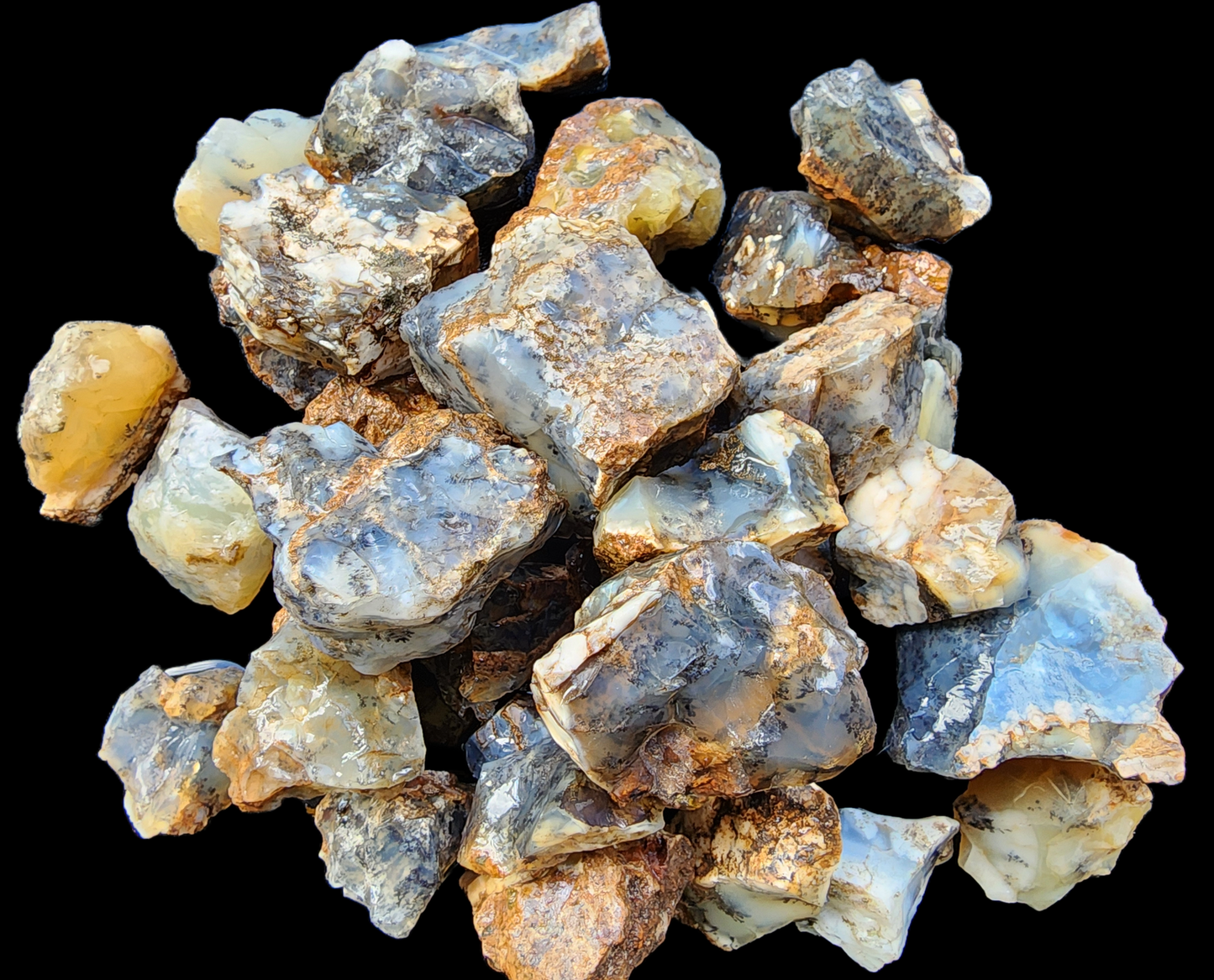 Dendritic Agate Nodules 5.5 lbs - We❤️Rocks