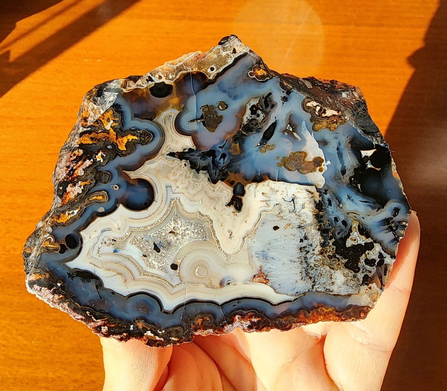 Polished Blue Agate - We❤️Rocks