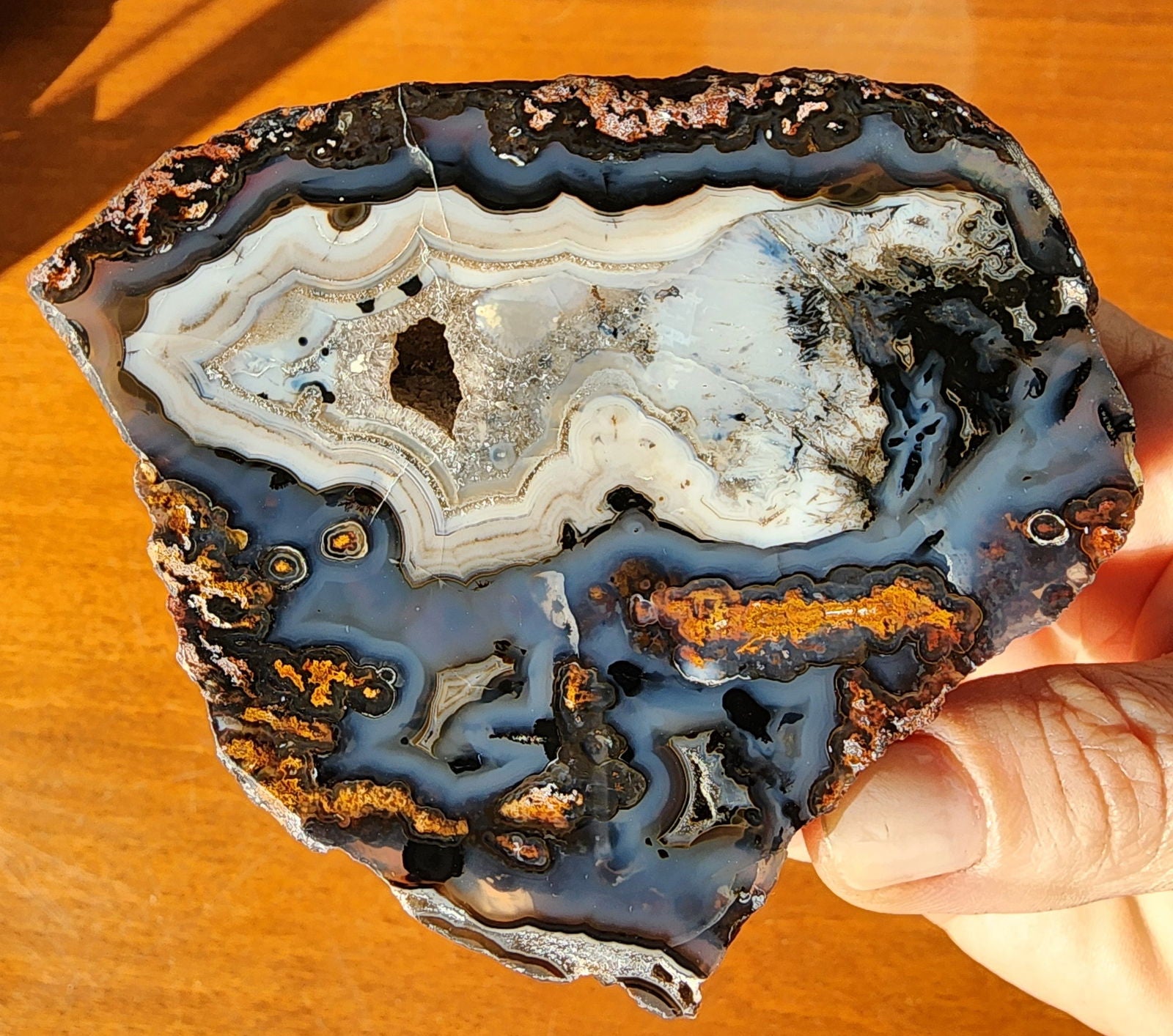 Polished Blue Agate - We❤️Rocks