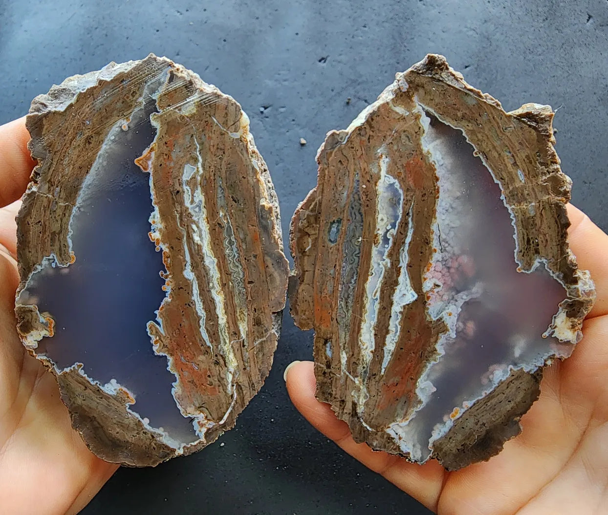 Rare Thunder Egg Pair