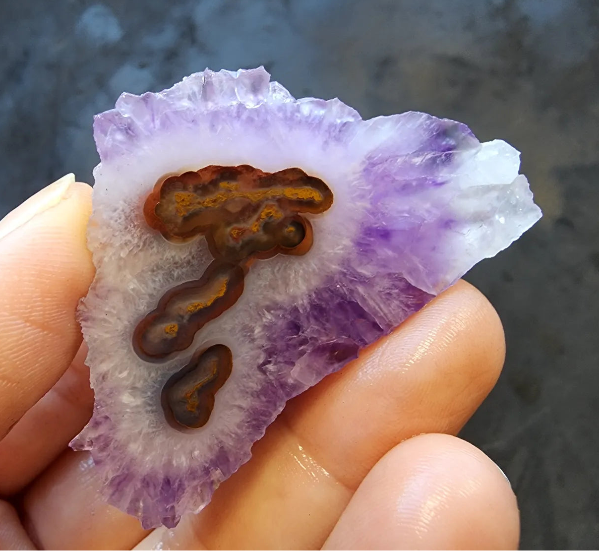 Amethyst Crystal & Agate