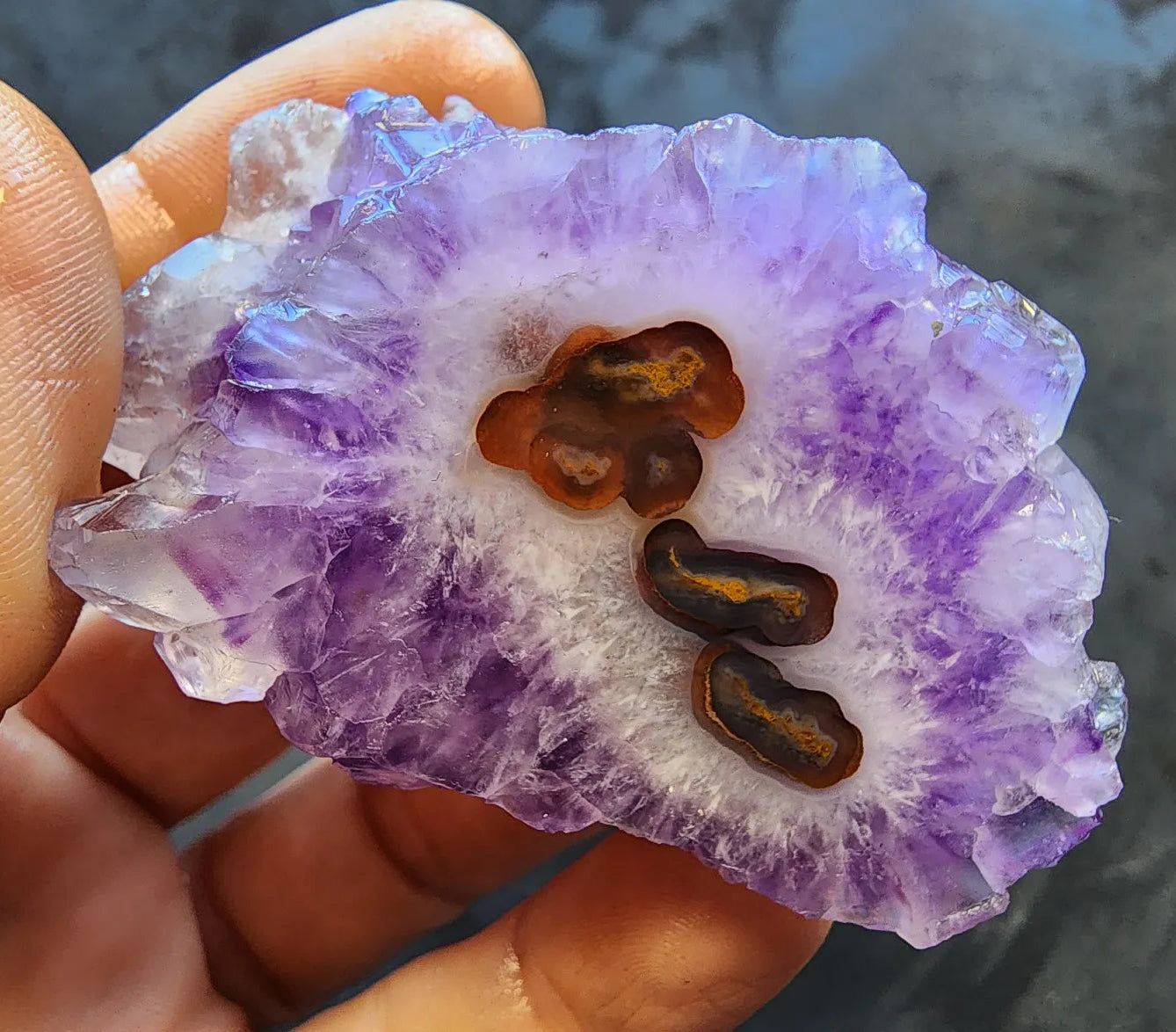 Amethyst Crystal & Agate