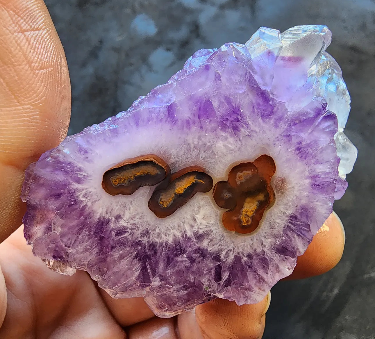 Amethyst Crystal & Agate