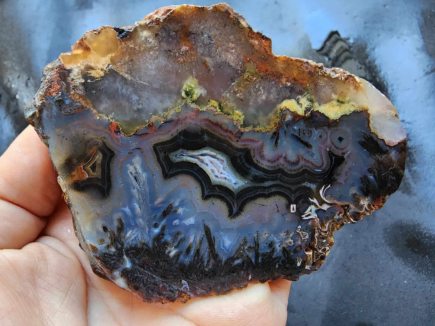 Floater Agate Pair