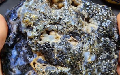 Blue Dendritic Agate Rough