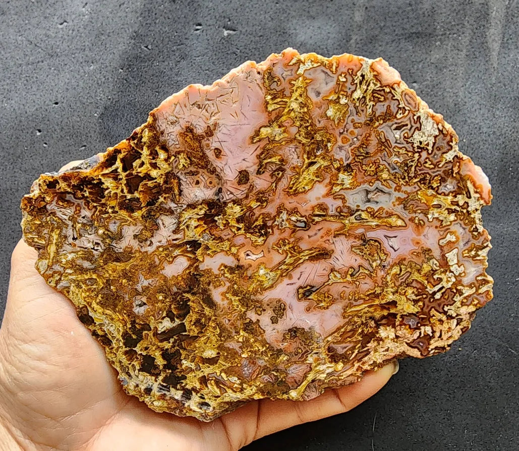 Goldish Pink Agate